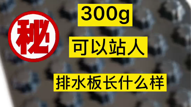 300克可以站人排水板長(zhǎng)什么樣